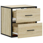 Comodino a Muro Rovere Sonoma 40x31x39,5 cm