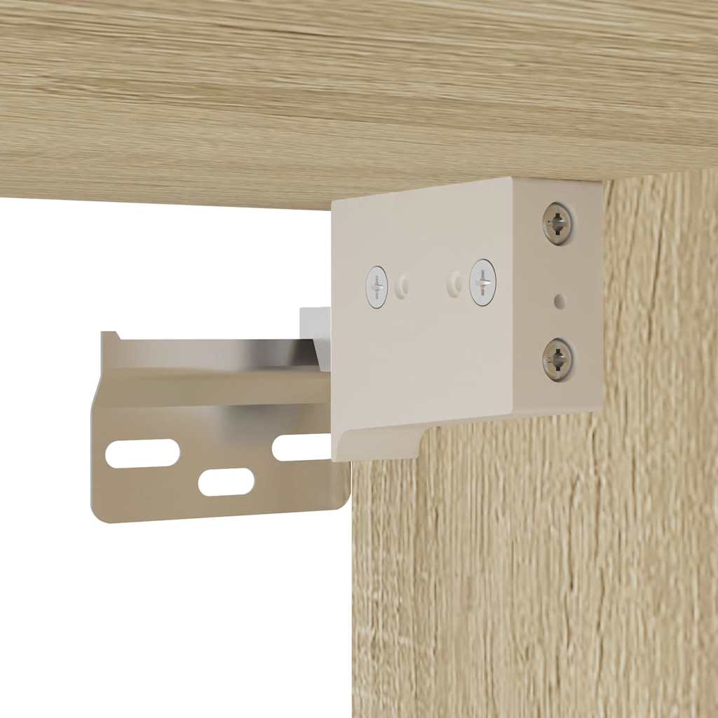 Comodino a Muro Rovere Sonoma 40x31x39,5 cm