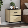 Comodini a Muro 2 pz Rovere Sonoma 40x31x39,5 cm