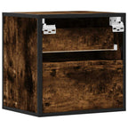 Comodino a Muro Rovere Fumo 40x31x39,5 cm