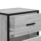 Comodino a Muro Grigio Sonoma 40x31x39,5 cm