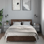 Comodini a Muro 2 pz Grigio Sonoma 40x31x39,5 cm