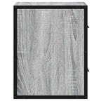 Comodini a Muro 2 pz Grigio Sonoma 40x31x39,5 cm