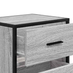 Comodini a Muro 2 pz Grigio Sonoma 40x31x39,5 cm