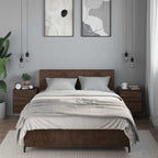 Comodini a Muro 2 pz Rovere Marrone 40x31x39,5 cm