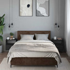 Comodini a Muro 2 pz Nero 40x31x39,5 cm