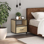 Comodino a Muro Rovere Sonoma 40x31x39,5 cm