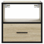 Comodino a Muro Rovere Sonoma 40x31x39,5 cm