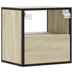 Comodino a Muro Rovere Sonoma 40x31x39,5 cm