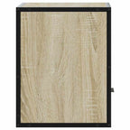 Comodini a Muro 2 pz Rovere Sonoma 40x31x39,5 cm