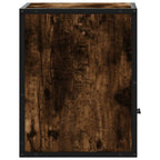 Comodino a Muro Rovere Fumo 40x31x39,5 cm