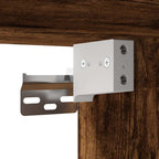 Comodino a Muro Rovere Fumo 40x31x39,5 cm