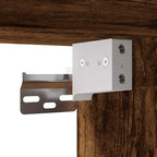 Comodini a Muro 2 pz Rovere Fumo 40x31x39,5 cm