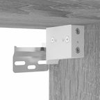 Comodino a Muro Grigio Sonoma 40x31x39,5 cm