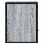 Comodini a Muro 2 pz Grigio Sonoma 40x31x39,5 cm