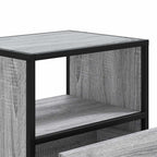 Comodini a Muro 2 pz Grigio Sonoma 40x31x39,5 cm