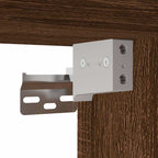 Comodino a Muro Rovere Marrone 40x31x39,5 cm