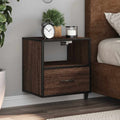 Comodino a Muro Rovere Marrone 40x31x39,5 cm