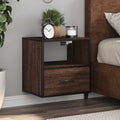 Comodini a Muro 2 pz Rovere Marrone 40x31x39,5 cm