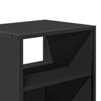 Comodini a Muro 2 pz Nero 40x31x39,5 cm