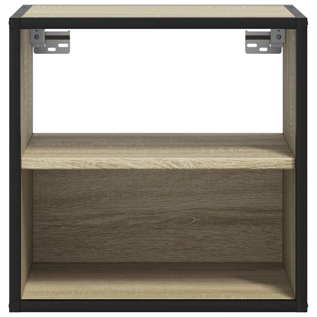 Comodino a Muro Rovere Sonoma 40x31x39,5 cm