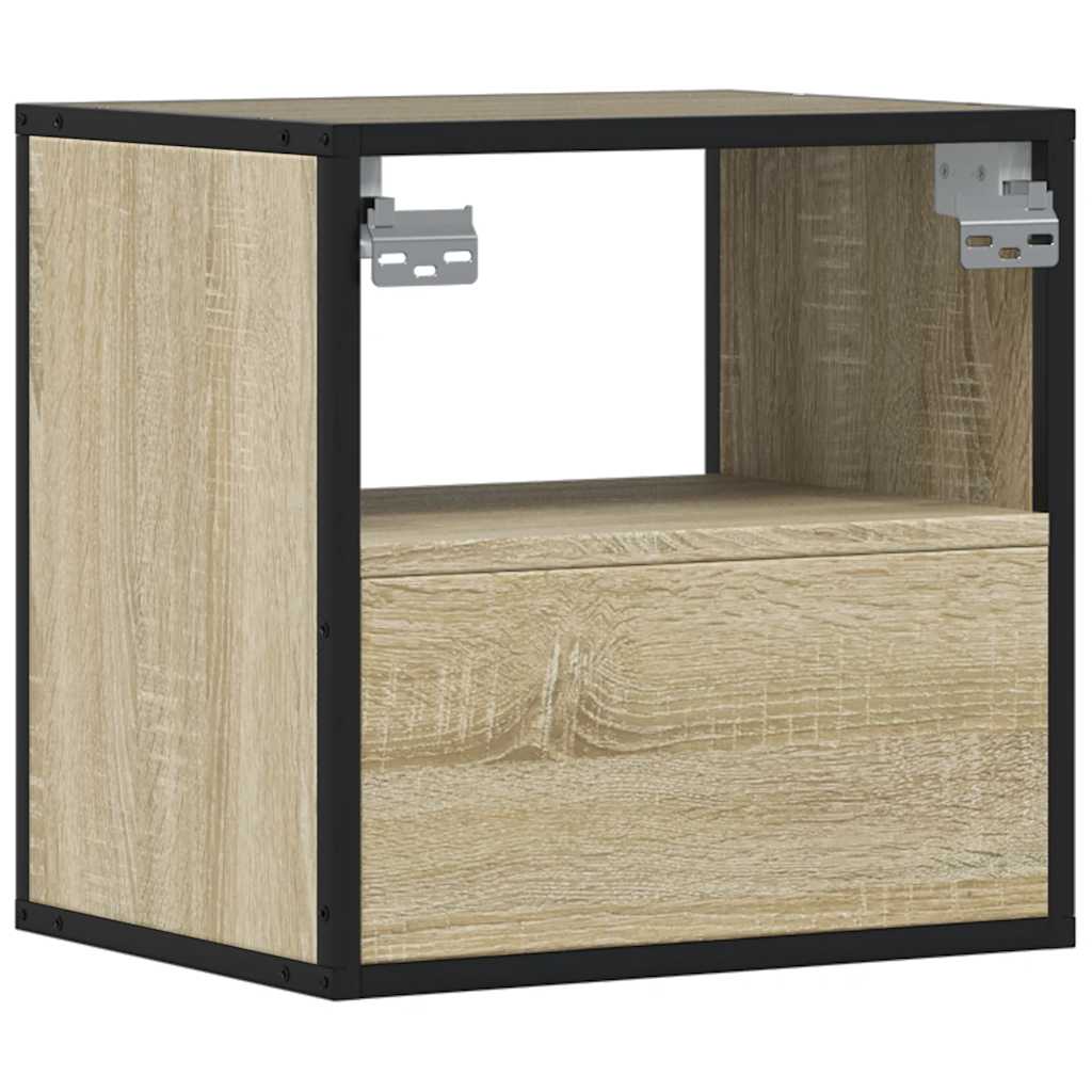 Comodino a Muro Rovere Sonoma 40x31x39,5 cm