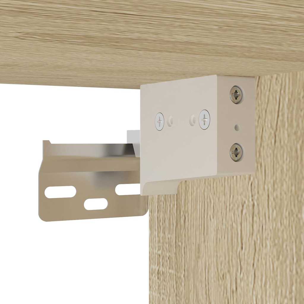 Comodino a Muro Rovere Sonoma 40x31x39,5 cm