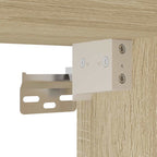 Comodini a Muro 2 pz Rovere Sonoma 40x31x39,5 cm