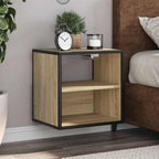 Comodini a Muro 2 pz Rovere Sonoma 40x31x39,5 cm