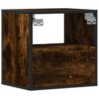 Comodino a Muro Rovere Fumo 40x31x39,5 cm
