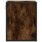 Comodini a Muro 2 pz Rovere Fumo 40x31x39,5 cm