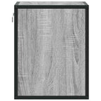 Comodini a Muro 2 pz Grigio Sonoma 40x31x39,5 cm