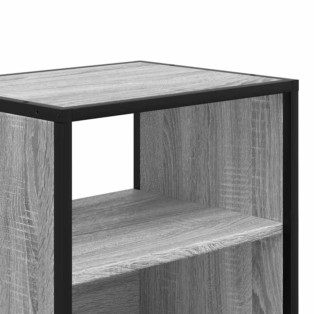 Comodini a Muro 2 pz Grigio Sonoma 40x31x39,5 cm