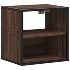 Comodino a Muro Rovere Marrone 40x31x39,5 cm
