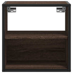 Comodino a Muro Rovere Marrone 40x31x39,5 cm
