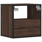 Comodino a Muro Rovere Marrone 40x31x39,5 cm