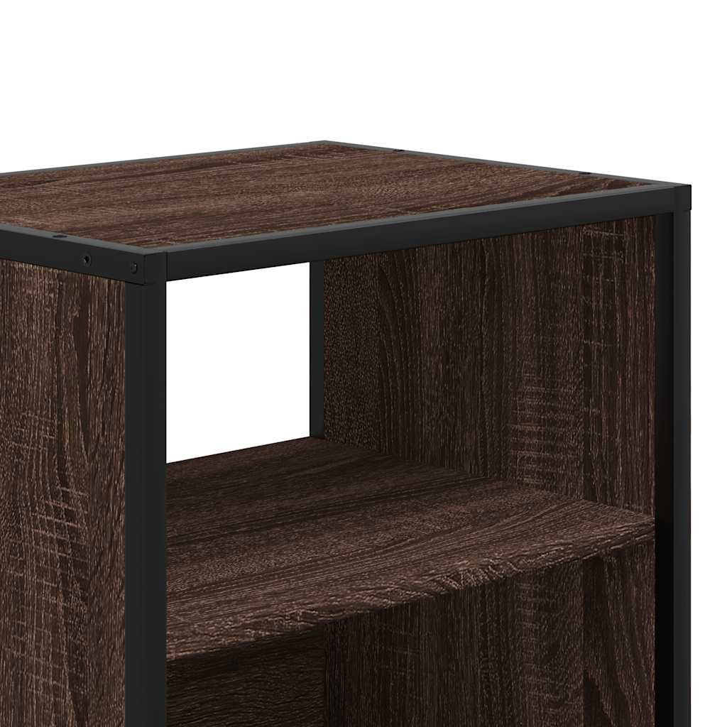 Comodino a Muro Rovere Marrone 40x31x39,5 cm