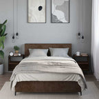 Comodini a Muro 2 pz Rovere Marrone 40x31x39,5 cm
