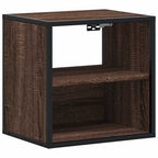 Comodini a Muro 2 pz Rovere Marrone 40x31x39,5 cm