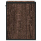 Comodini a Muro 2 pz Rovere Marrone 40x31x39,5 cm