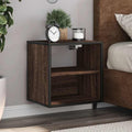 Comodini a Muro 2 pz Rovere Marrone 40x31x39,5 cm