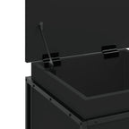 Contenitore con Coperchio Nero 40x40x51,5 cm in Truciolato