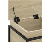 Contenitore con Coperchio Rovere Sonoma 40x40x51,5cm Truciolato