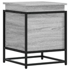 Contenitore con Coperchio Grigio Sonoma 40x40x51,5cm Truciolato