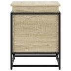 Contenitore con Coperchio Rovere Sonoma 60x40x51,5cm Truciolato