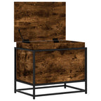 Contenitore con Coperchio Rovere Fumo 60x40x51,5cm Truciolato