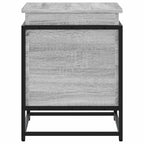 Contenitore con Coperchio Grigio Sonoma 60x40x51,5cm Truciolato