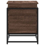 Contenitore con Coperchio Rovere Marrone 60x40x51,5 Truciolato