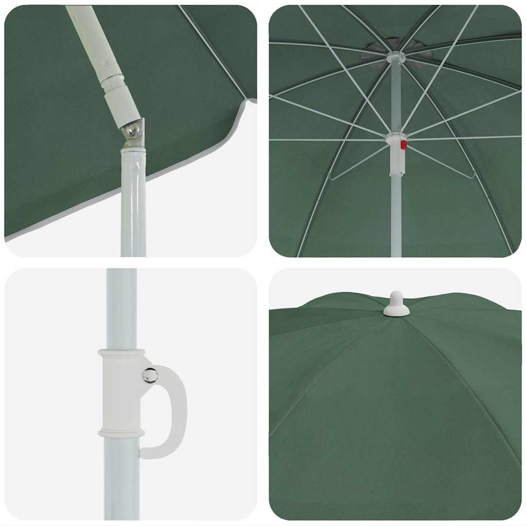 Ombrellone Verde 161 x 161 x 193 cm Poliestere