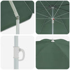 Ombrellone Verde 161 x 161 x 193 cm Poliestere